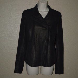 $3990 6 Akris Black Lamb Nappa Suede Jacket